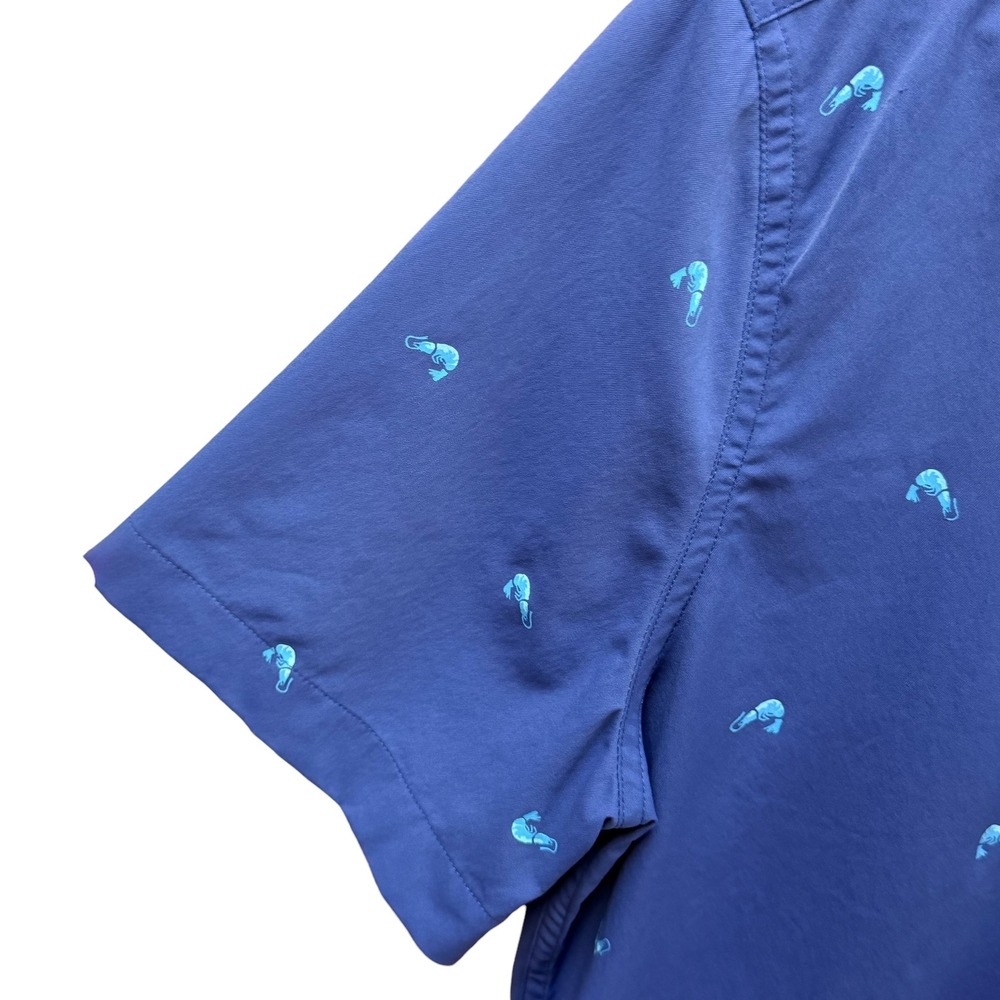 Southern‎ Tide Mens Shirt Shrimp Print Size S Short Sleeve Button Down Summer - Picture 3 of 7